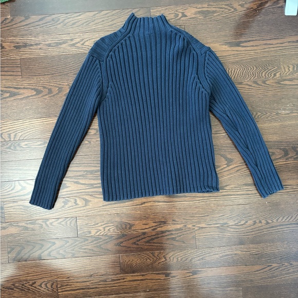 Gap Heavyweight Vintage Turtle Neck Winter Navy Blue Size Medium Used - Picture 5 of 5